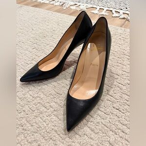 Christian Louboutin - Kate Pump 85 - Black Leather - Size: 39
